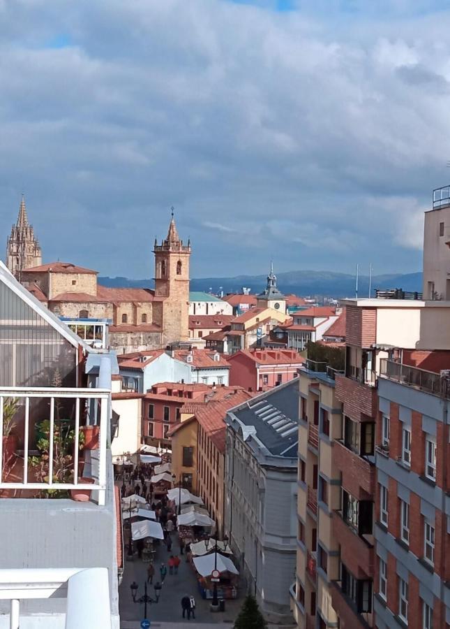 Ferienwohnung Atico Quintana II - Con Terraza, En El Centro Con Wifi Y Garaje Oviédo Exterior foto
