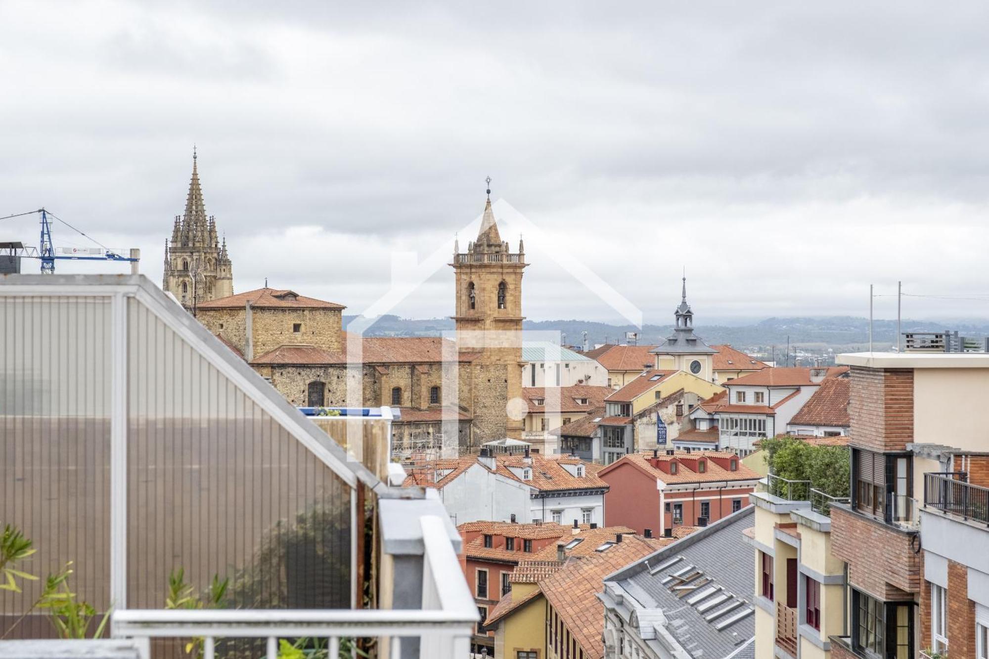 Ferienwohnung Atico Quintana II - Con Terraza, En El Centro Con Wifi Y Garaje Oviédo Exterior foto